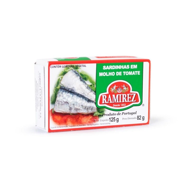Encontraproduto.com.br - SARDINHA PORTUGUESA RAMIREZ MOLHO TOMATE 125G