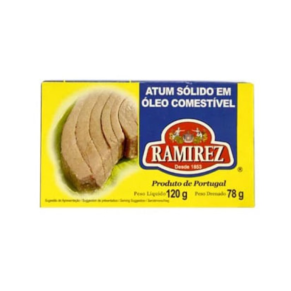 Encontraproduto.com.br - ATUM PORTUGUES RAMIREZ OLEO COMESTIVEL 120G