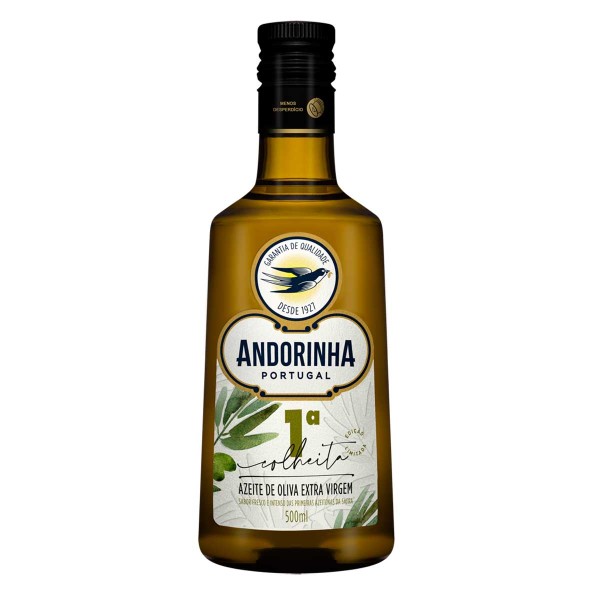 Encontraproduto.com.br - AZEITE OLIVA ANDORINHA VD 500ML 1ª COLHEITA