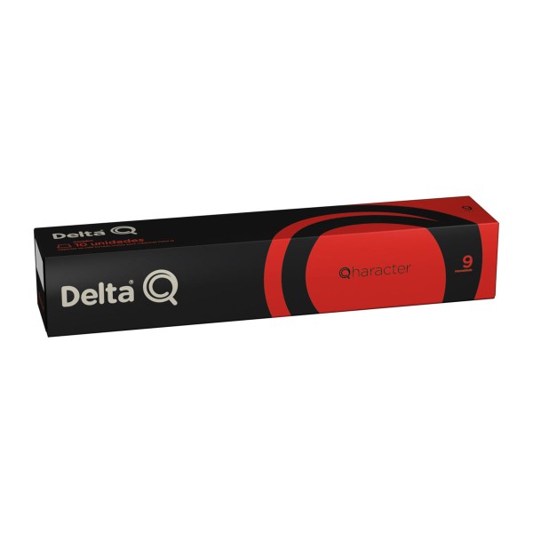 Encontraproduto.com.br - Café em Cápsula Delta Q Torrado e Moído Qharacter N.9 Caixa 5.5g c/ 10Unid