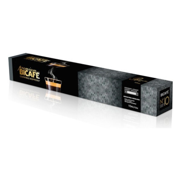 Encontraproduto.com.br - Café Em Cápsula Ristretto Nespresso Premium N 10 Bicafé 60 Com 10 Cápsulas