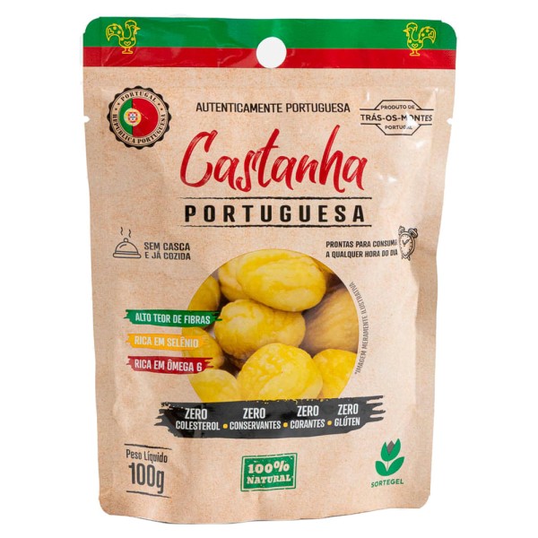 Castanha Portuguesa Sortegel Pré Cozida 100g