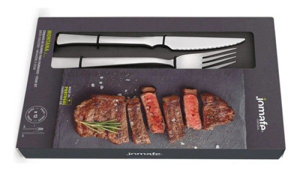Conjunto de Talheres Churrasco Montana Caixa 12 Peças