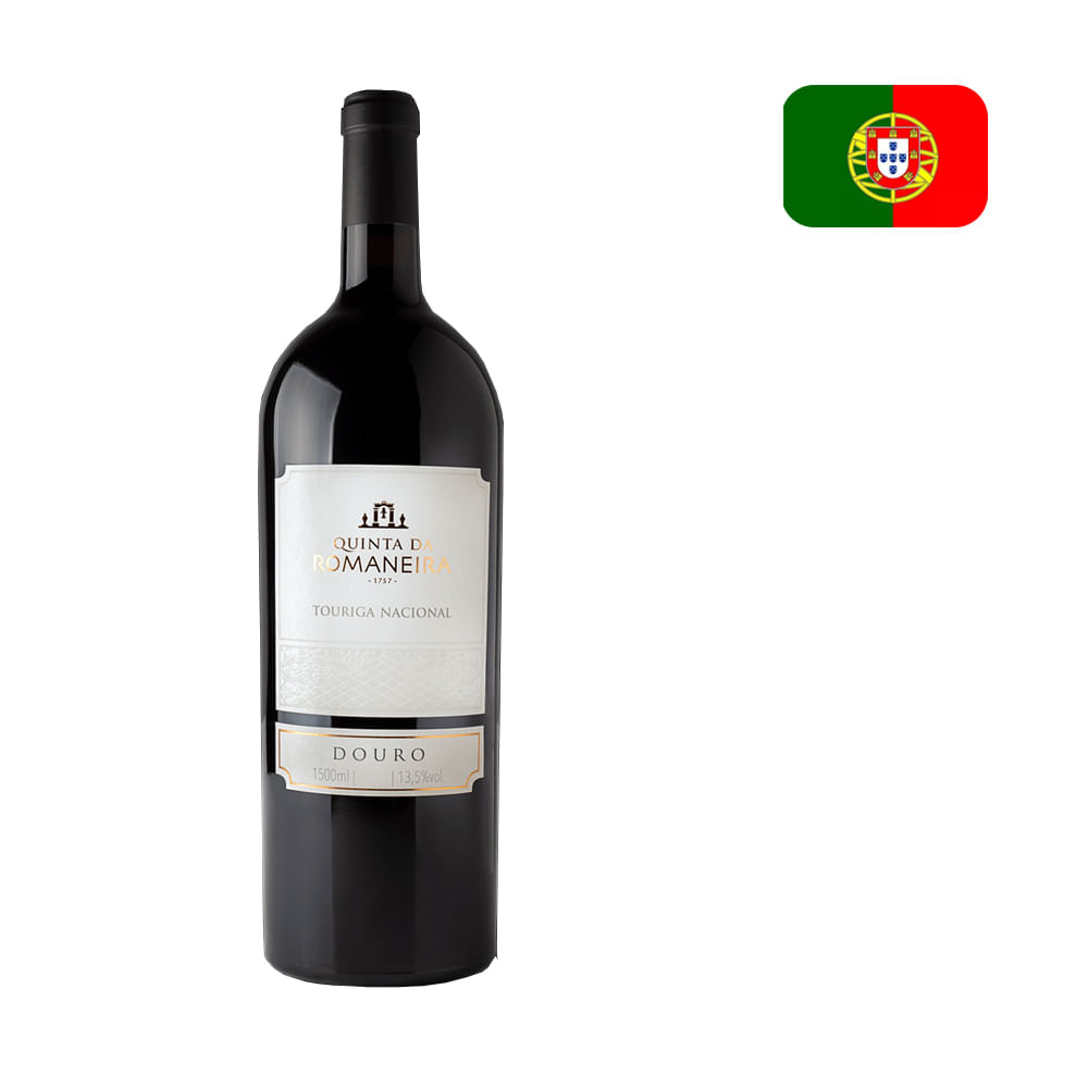 Encontraproduto.com.br - Vinho Tinto Português QUINTA DA ROMANEIRA Douro Touriga Nacional Garrafa 1,5L