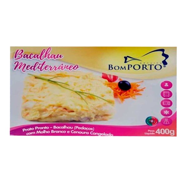 Encontraproduto.com.br - Bacalhau Mediterrâneo Bom Porto Caixa 400g