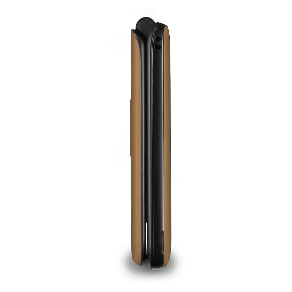Encontraproduto.com.br - Celular Flip Vita Multilaser Dual Chip MP3 Dourado - P9043OUT [Reembalado]