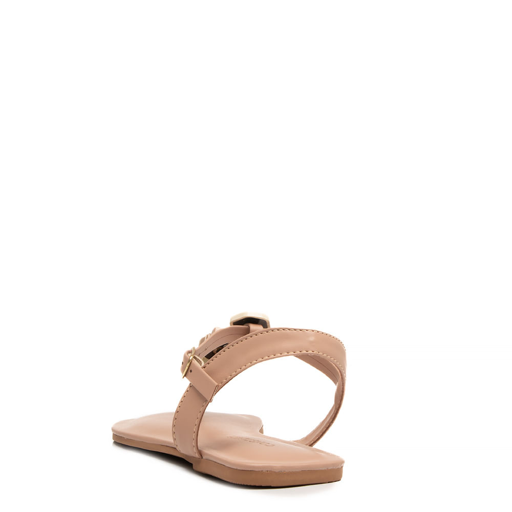 Encontraproduto.com.br - Rasteira Nude Pedras