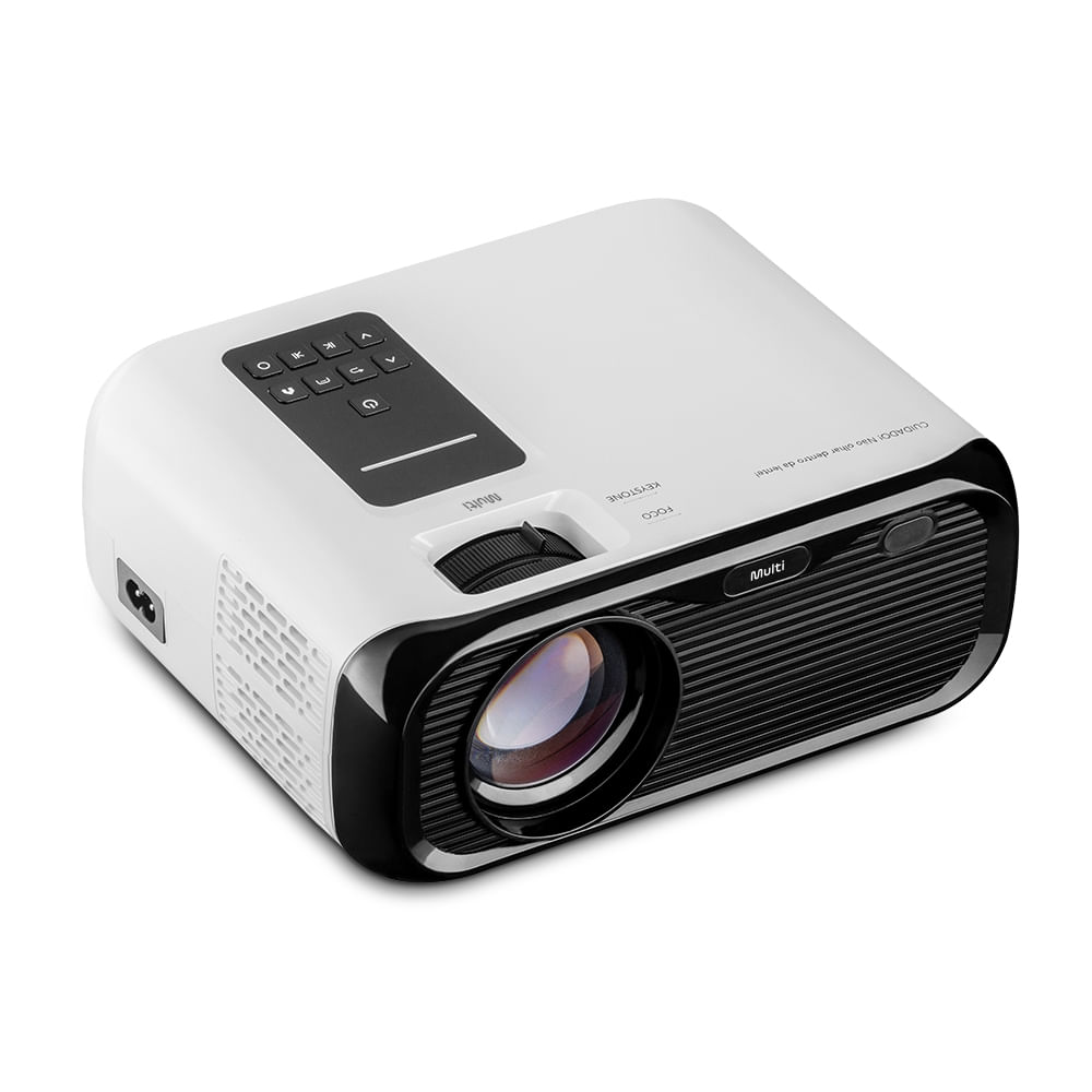 Encontraproduto.com.br - Projetor portátil Multi Smart Screen Linux com função 2200 lumens - PJ003OUT [Reembalado]