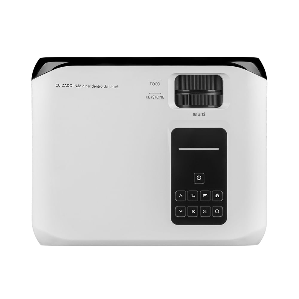 Encontraproduto.com.br - Projetor portátil Multi Smart Screen Linux com função 2200 lumens - PJ003OUT [Reembalado]
