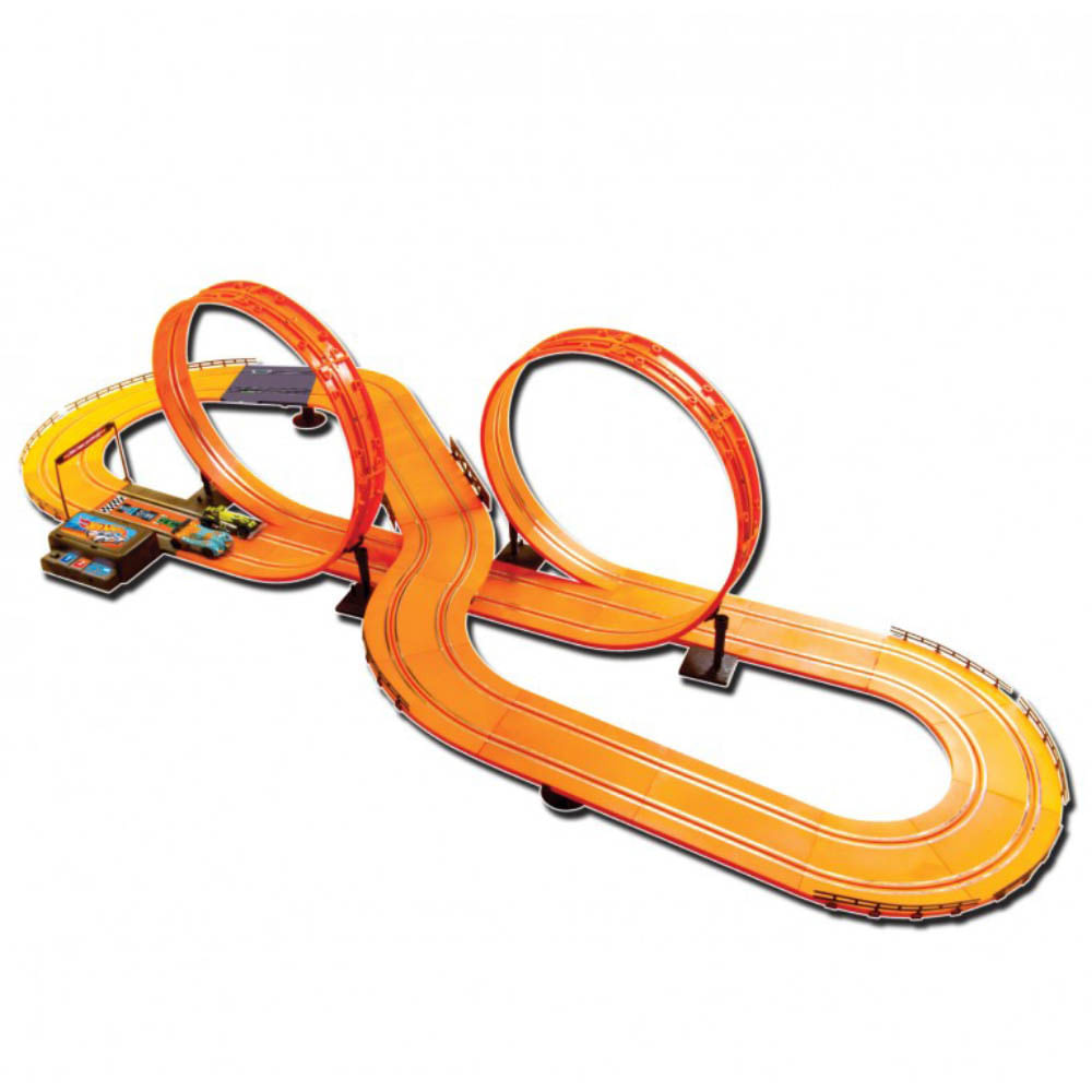 Encontraproduto.com.br - Pista Hot Wheels Track Set Deluxe 632cm com 2 Carrinhos + 2 Controles Indicado para +5 Anos Multikids - BR083OUT [Reembalado]