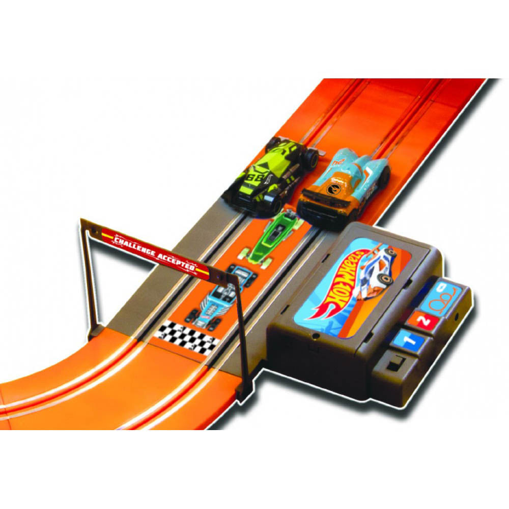 Encontraproduto.com.br - Pista Hot Wheels Track Set Deluxe 632cm com 2 Carrinhos + 2 Controles Indicado para +5 Anos Multikids - BR083OUT [Reembalado]