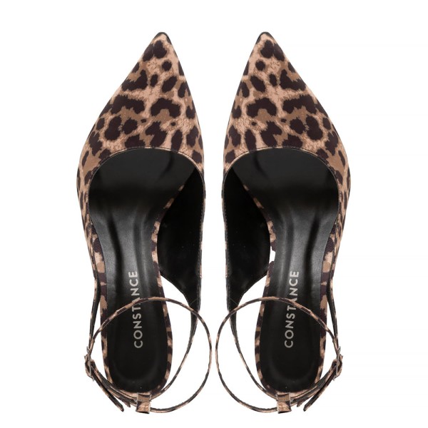 Encontraproduto.com.br - Scarpin Slingback Fivela Dupla Onça