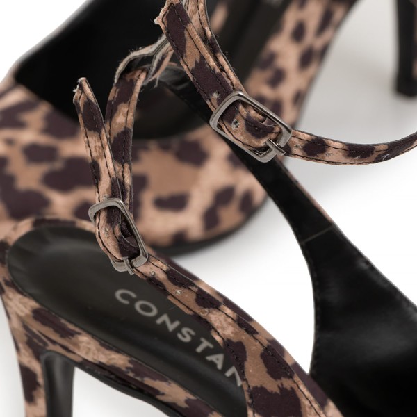 Encontraproduto.com.br - Scarpin Slingback Fivela Dupla Onça