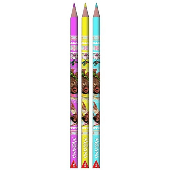 Encontraproduto.com.br - Lápis de Cor 12 Cores Moana Tris