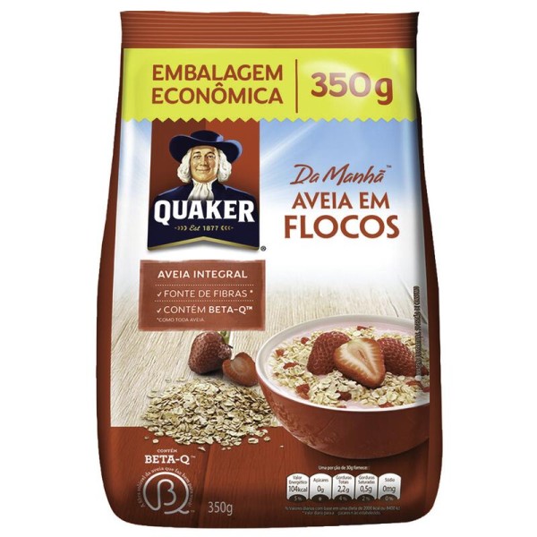 Encontraproduto.com.br - Aveia Quaker Flocos Sachê com 350g