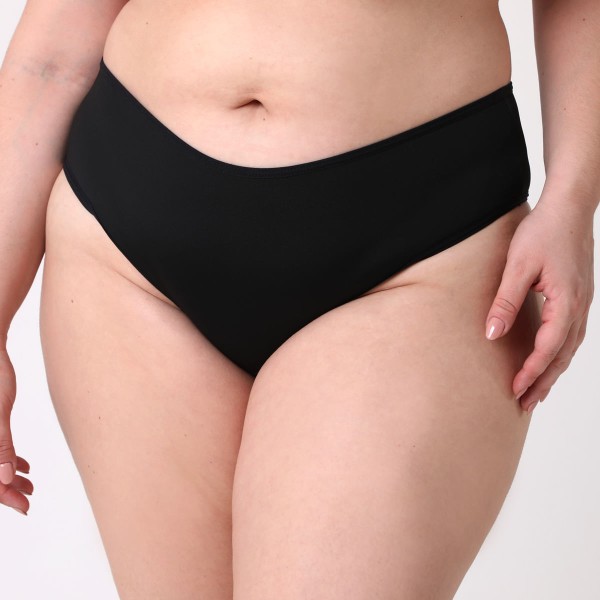 Encontraproduto.com.br - Calcinha Uniq Duas Calcinhas Plus Size Acetinado Satim Preto Roxo