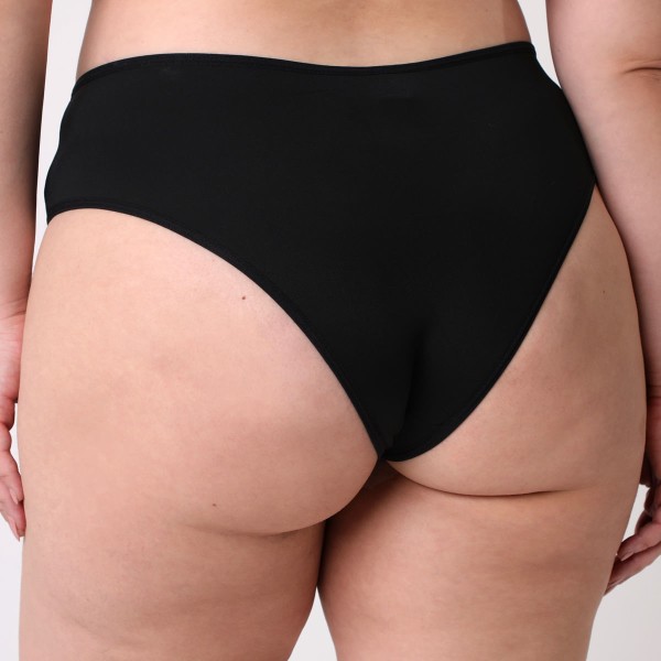 Encontraproduto.com.br - Calcinha Uniq Duas Calcinhas Plus Size Acetinado Satim Preto Roxo