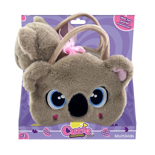 Pelúcia Cutie Handbags Koala Deluxe Bolsa e Pelúcia Multikids - BR2225OUT [Reembalado]