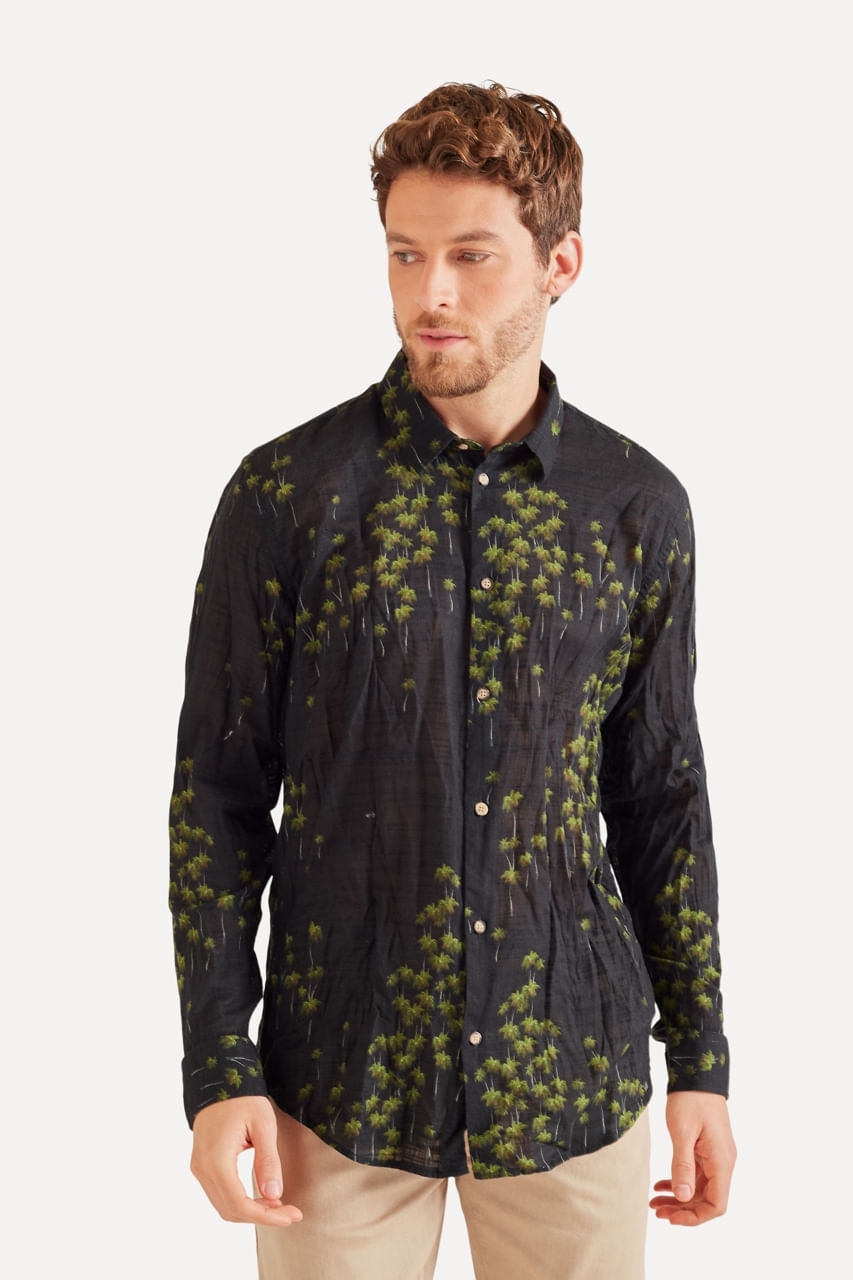 Camisa Ml Estampada Gamboa