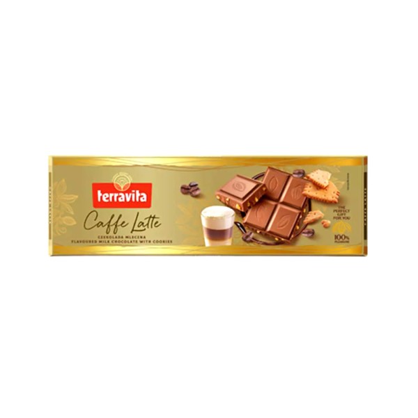 Barra de Chocolate Terravita Coffe Latte 225g