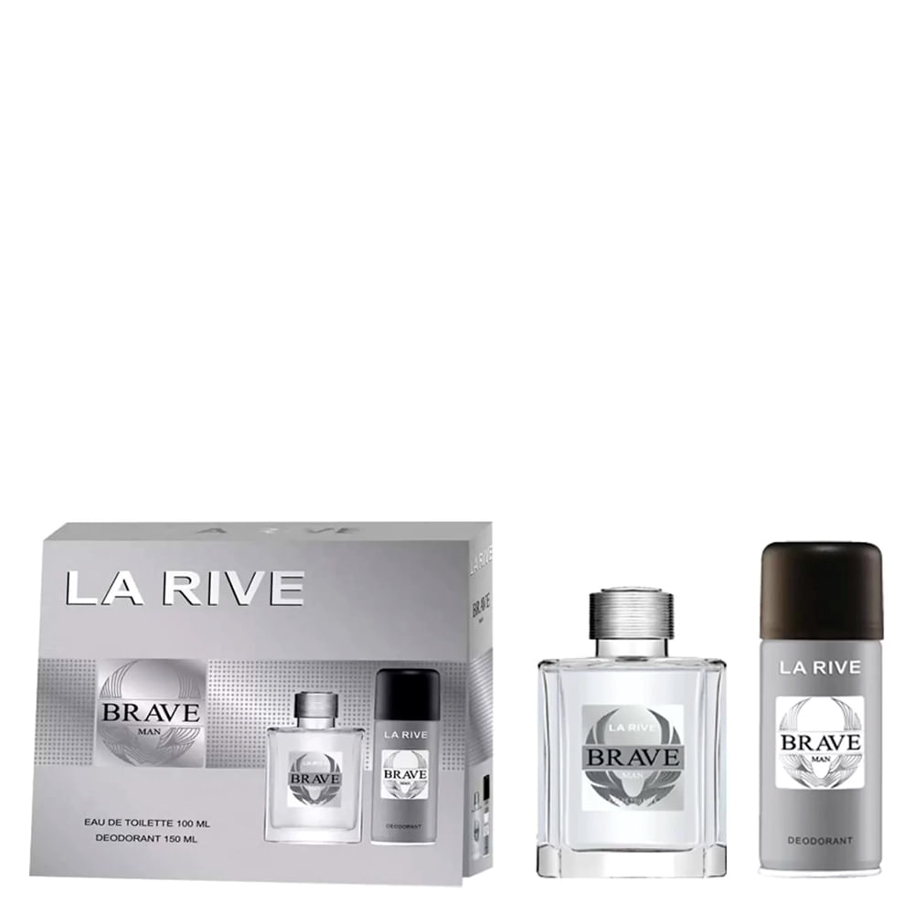 Kit La Rive Brave – Perfume Masculino EDT + Desodorante