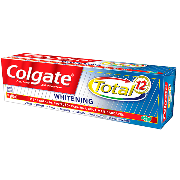 Encontraproduto.com.br - Creme Dental Colgate Total 12 Gel Whitening 90g