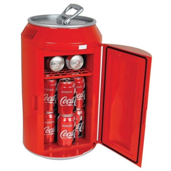 Encontraproduto.com.br - Mini Cooler Elétrico Coca Cola Original 8 Latas Bivolt