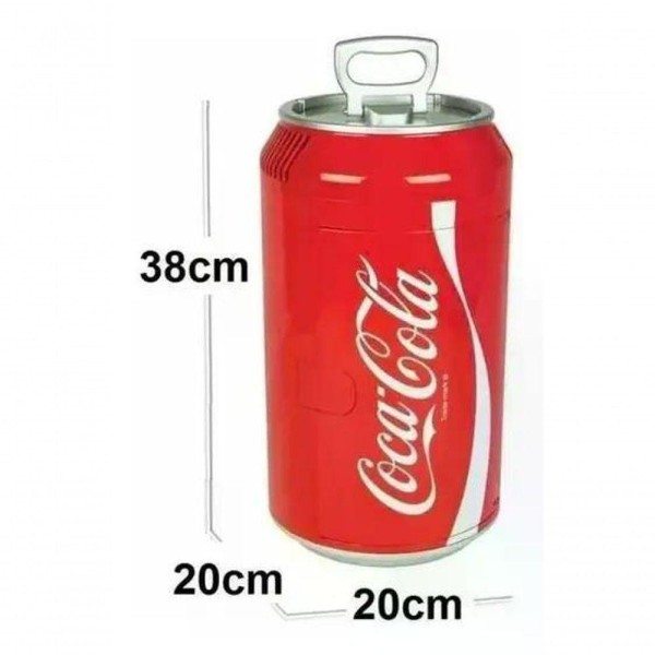 Encontraproduto.com.br - Mini Cooler Elétrico Coca Cola Original 8 Latas Bivolt