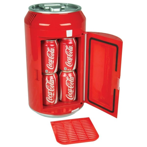 Encontraproduto.com.br - Mini Cooler Elétrico Coca Cola Original 8 Latas Bivolt