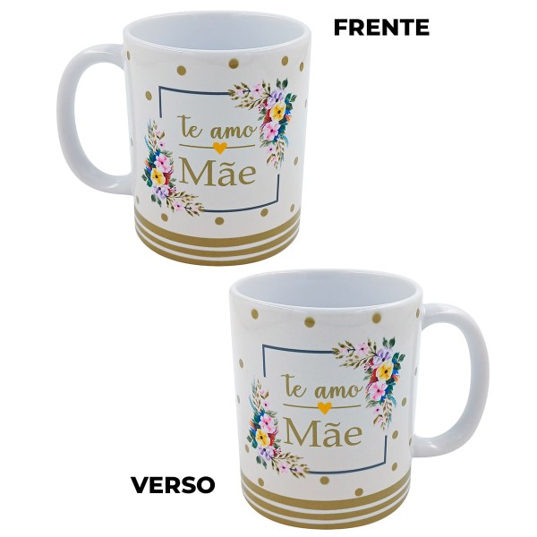 Encontraproduto.com.br - Caneca Te Amo Mãe 300ml em Cerâmica Sude