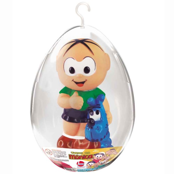 Encontraproduto.com.br - Ovo Médio com Boneco de Vinil Articulado Cebolinha - Lider