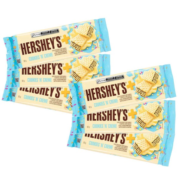 Encontraproduto.com.br - Kit c/6 Chocolate Hersheys Mais Branco Cookies n Creme 102g - Hersheys