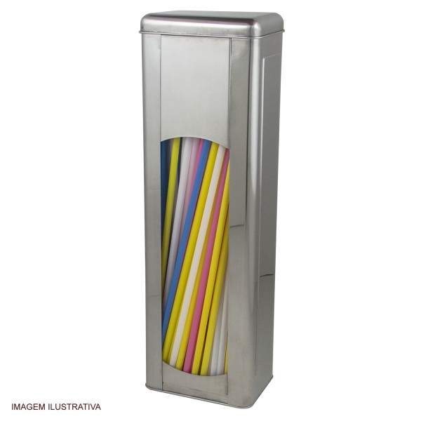 Porta Canudos em Aço Inox Allissan Inox