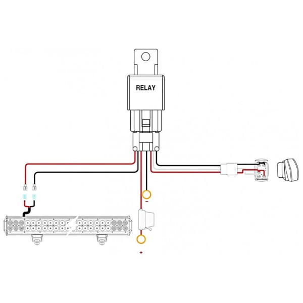 Encontraproduto.com.br - Luz LED Automotiva Decorativa Externa 12V DC 300W Resistência ao Derretimento, NILIGHT 10014W, Vermelho