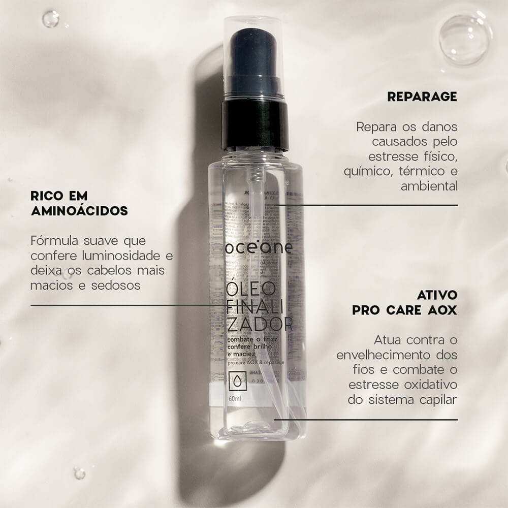 Encontraproduto.com.br - Kit Finalização Capilar Completa (reconstrutor + Protetor Térmico + Óleo)