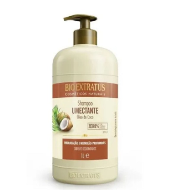 Encontraproduto.com.br - Bio Extratus Umectante Óleo de Coco (Shampoo+Condicionador+Banho de Creme 1L+FInalizador 500g)