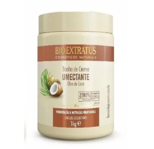 Encontraproduto.com.br - Bio Extratus Umectante Óleo de Coco (Shampoo+Condicionador+Banho de Creme 1L+FInalizador 500g)