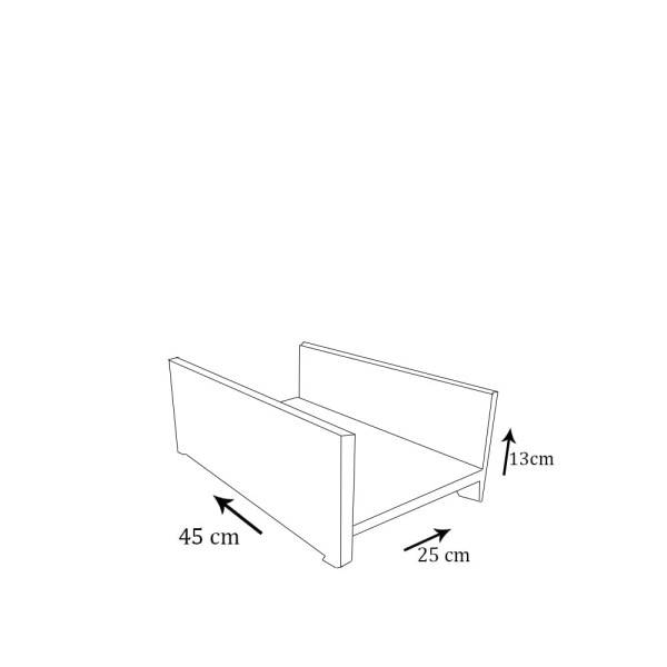 Encontraproduto.com.br - Suporte Para Cpu Simples Em Mdf - Madeira