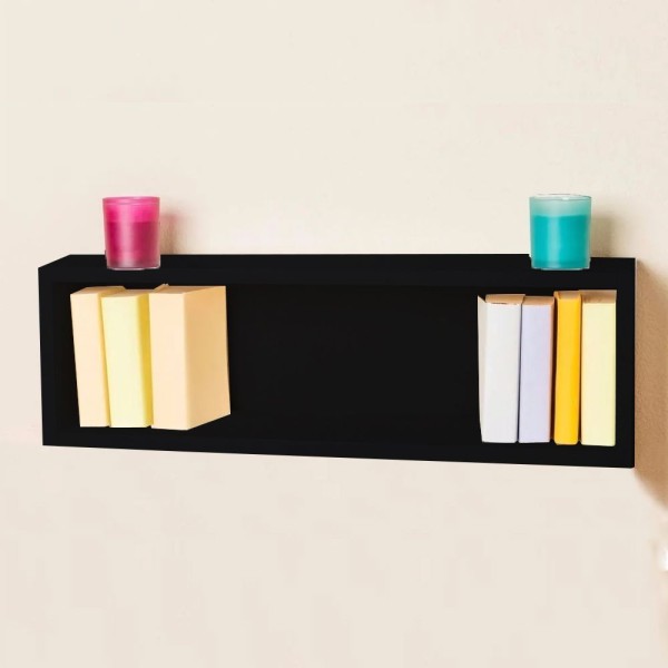 Encontraproduto.com.br - Nicho Retangular Decorativo 70cx25px15a Preto Em Mdf [f031]