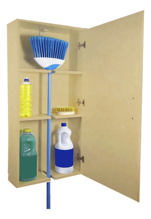 Encontraproduto.com.br - Armário Lavanderia Natural Em Mdf