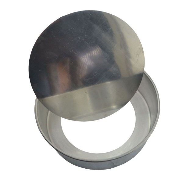 Encontraproduto.com.br - Forma de Bolo Assadeira Baixa Fundo Falso em Alumínio 15cm