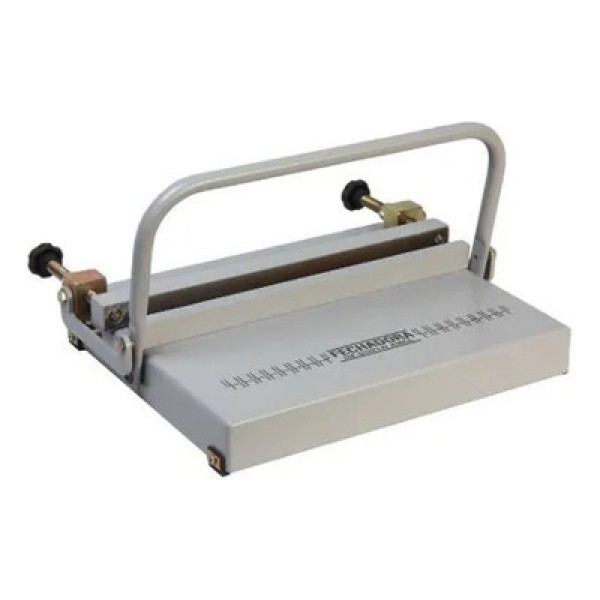 Encontraproduto.com.br - Fechadora Manual de Duplo Anel Wire-o 36Cm
