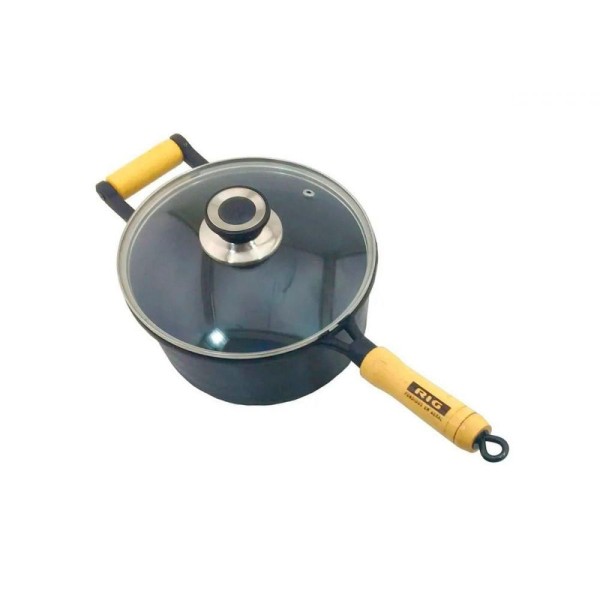 Encontraproduto.com.br - Cacarola de Ferro com Cabo e Tampa de Vidro 2,9L