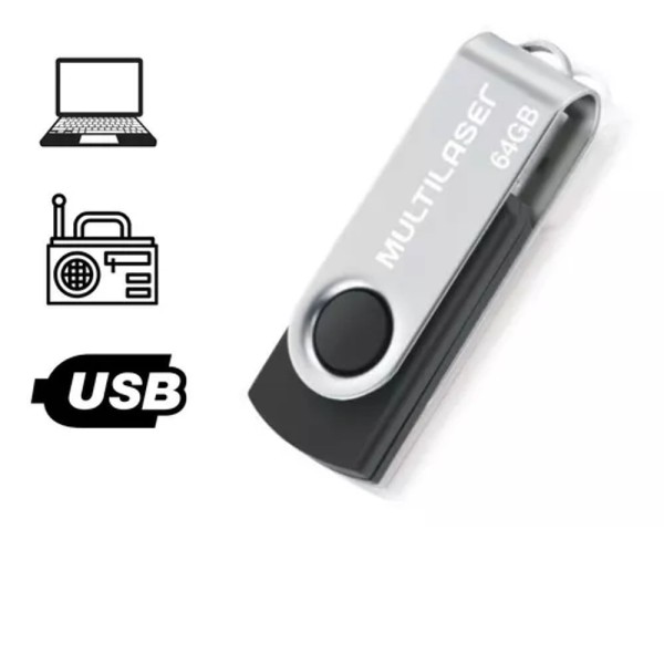 Encontraproduto.com.br - Pen Drive 64gb Multilaser Twist 64 Gigas Pendrive