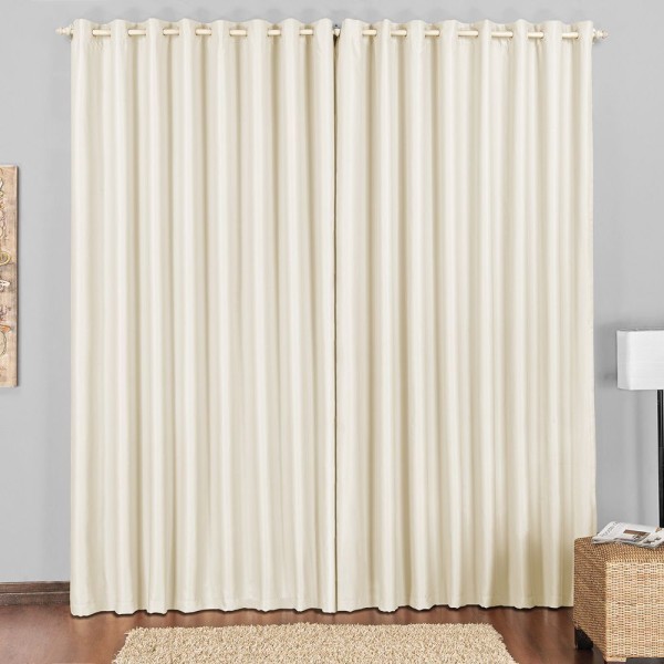 Encontraproduto.com.br - Cortina Block Blackout Blecaute Para Trilho Suisso Max Tecido Corta Luz 2,00 X 1,70M Janela - Bege