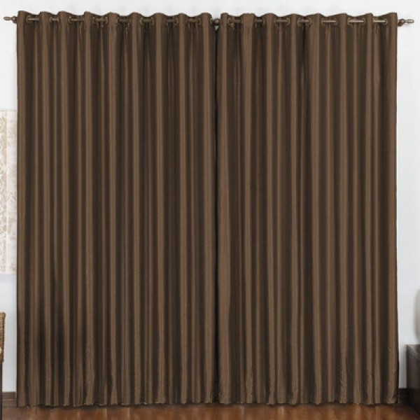 Encontraproduto.com.br - Cortina 3 Mts Sala Quarto Escritório Blackout Para Varão Tabaco