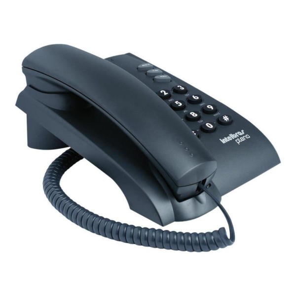 Encontraproduto.com.br - Aparelho Telefônico Fixo com Fio Intelbras Pleno Preto