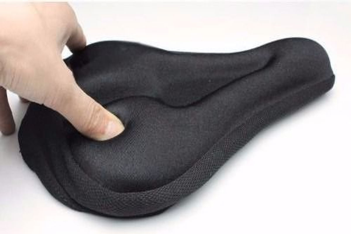 Encontraproduto.com.br - Capa Para Banco Gel Bike Selim Anatômica Ajustavel Spinning
