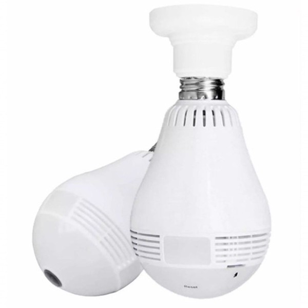 Encontraproduto.com.br - Câmera Espiã Formato De Lampada 360º Wifi Panorâmica V380!!