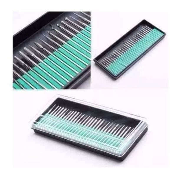 Encontraproduto.com.br - Kit 30 Bits Brocas P Lixadeiras Elétricas Unhas Nail Acrige